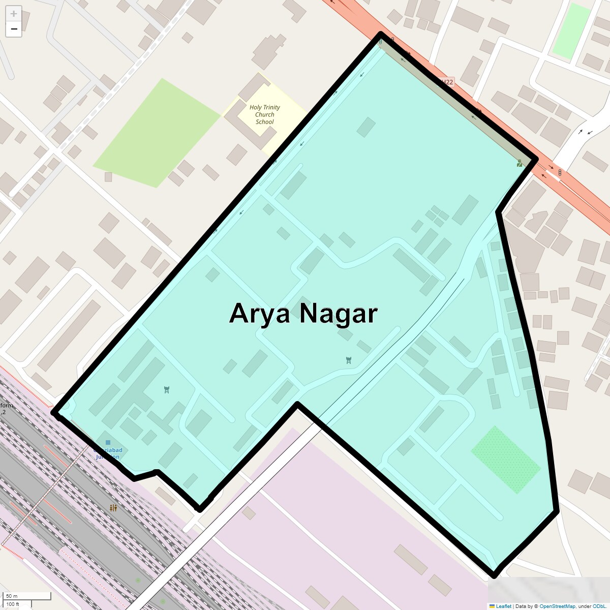 Arya Nagar Map
