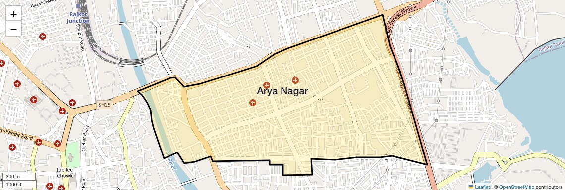Arya Nagar Map