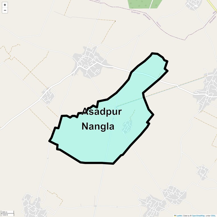 Location Map of Asadpur Nangla