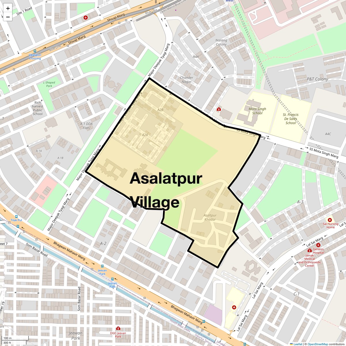Check Time Travel of Asalatpur Village, Delhi