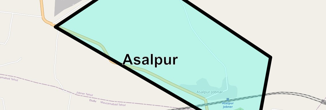 Location Map of Asalpur, Jaipur