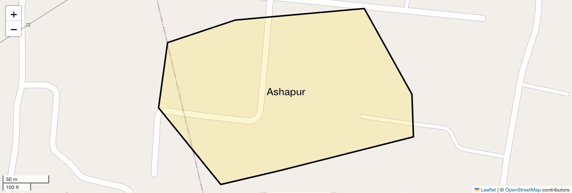 Location Map of Ashapur, Varanasi