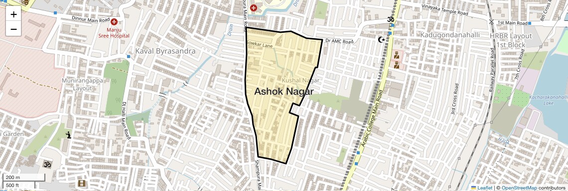 Ashok Nagar Map