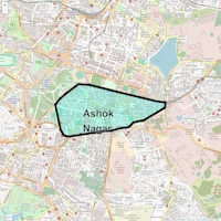 Ashok Nagar Map