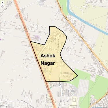 Location Map of Ashok Nagar, Pune
