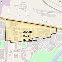 Ashok Park Extension Map