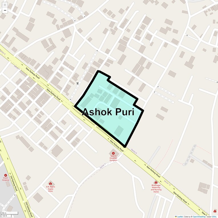 Location Map of Ashok Puri