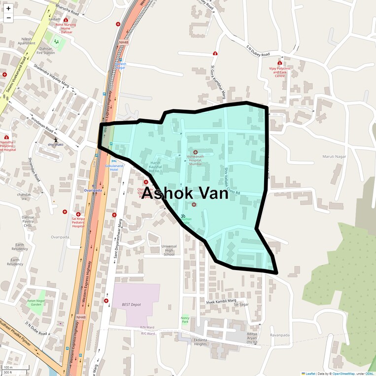 Location Map of Ashok Van