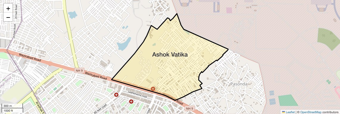 Location Map of Ashok Vatika, Ghaziabad