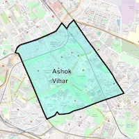 Ashok Vihar Map