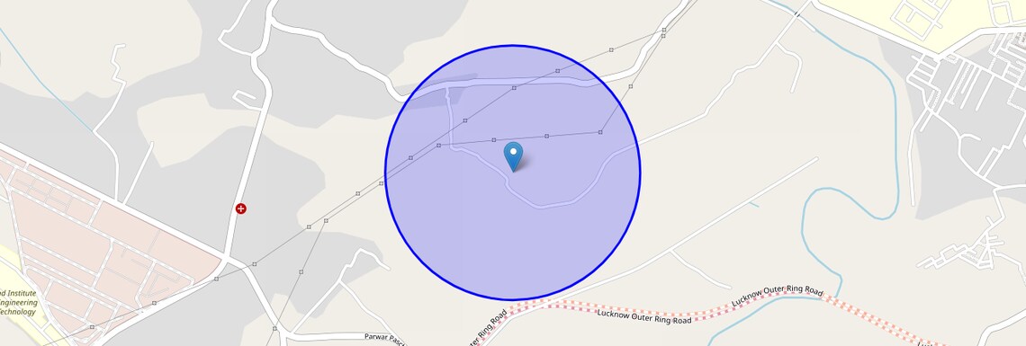 Location Map of Ashraf Nagar, Lucknow