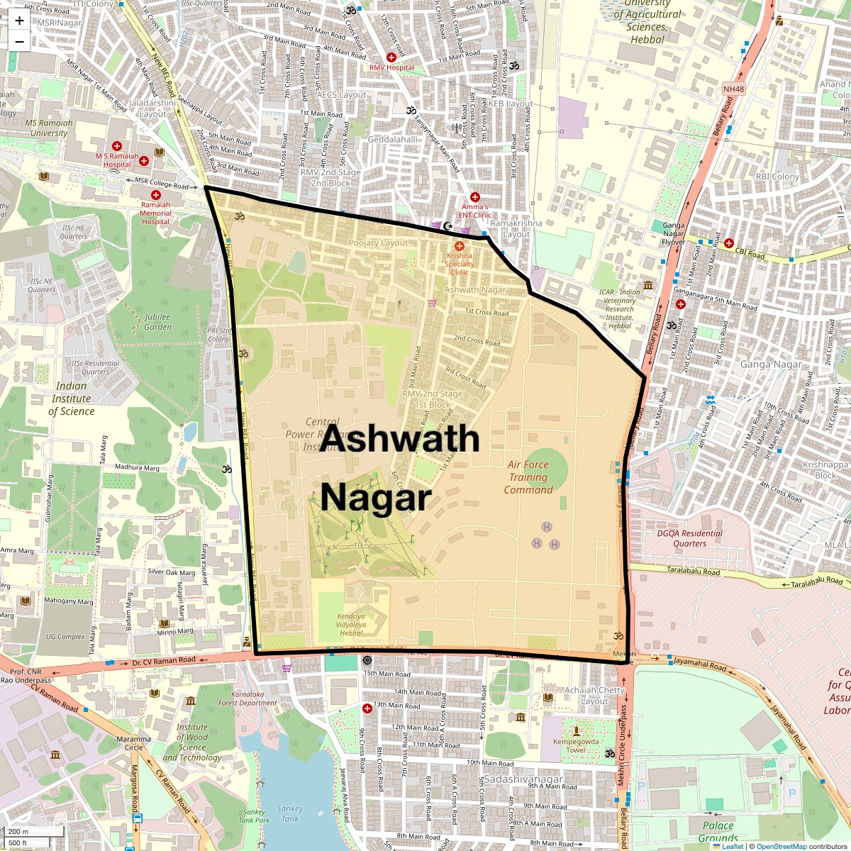 Check Time Travel of Ashwath Nagar, Bangalore
