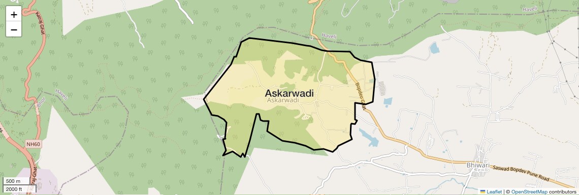Location Map of Askarwadi, Pune