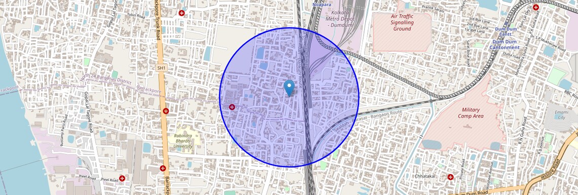 Location Map of Atapara, Kolkata