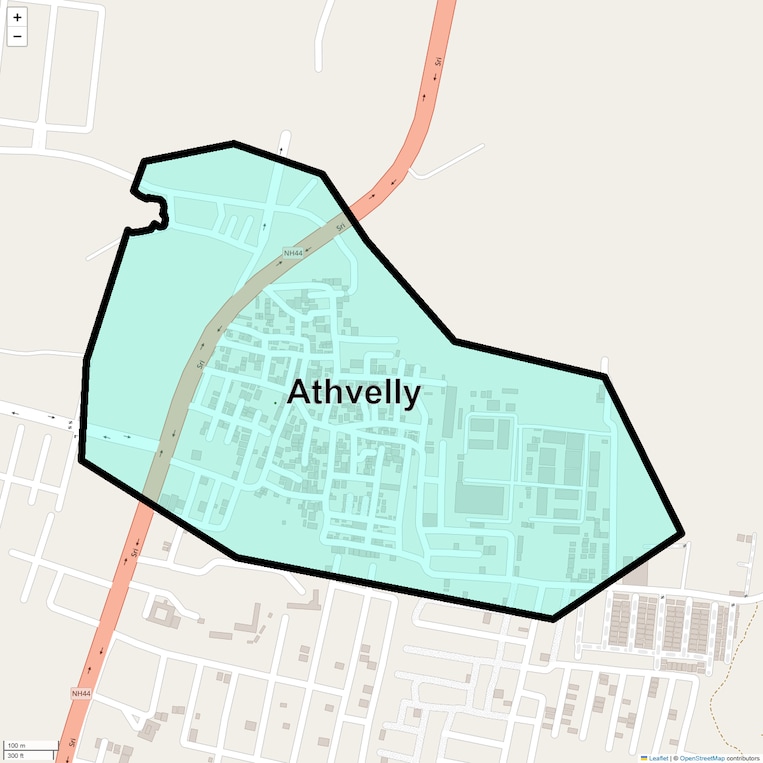 Location Map of Athvelly