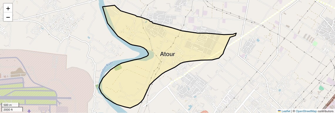 Location Map of Atour, Ghaziabad