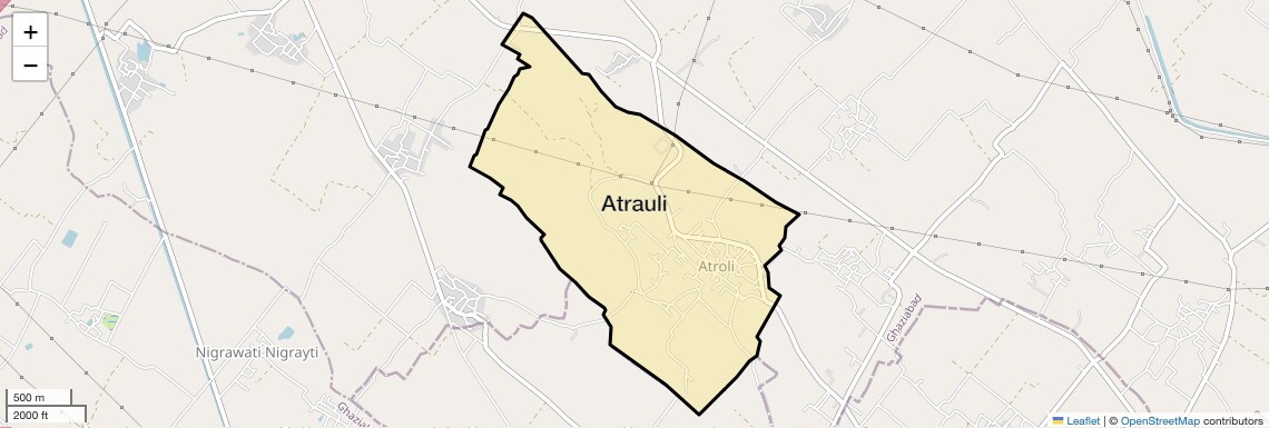 Location Map of Atrauli, Ghaziabad