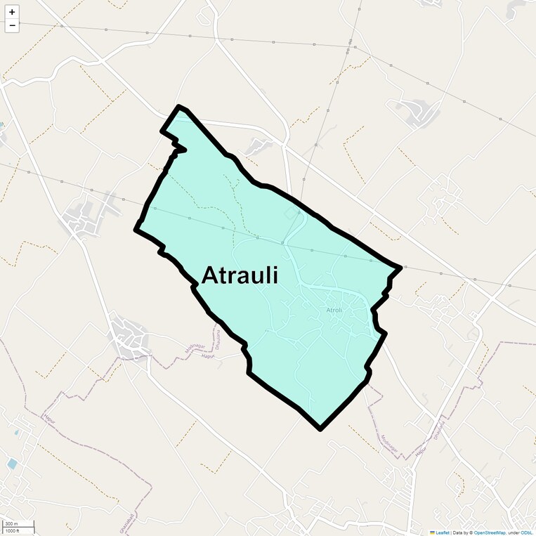 Location Map of Atrauli
