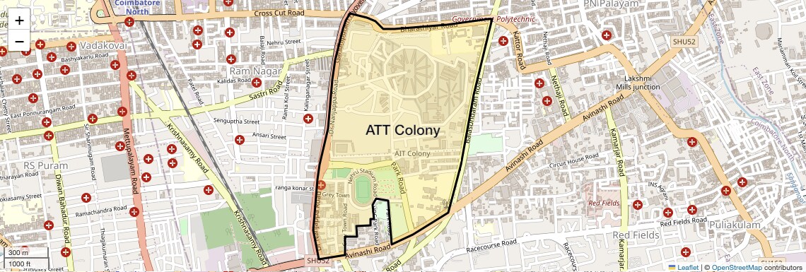 Check Time Travel of ATT Colony, Coimbatore