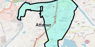 Location Map of Attapur, Hyderabad