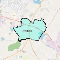 Attibele Map