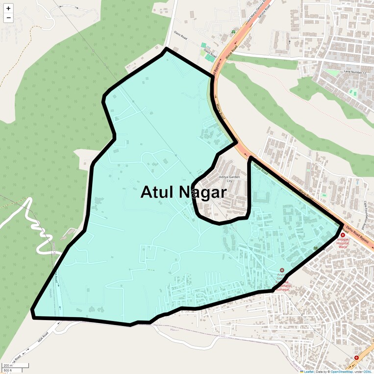 Location Map of Atul Nagar