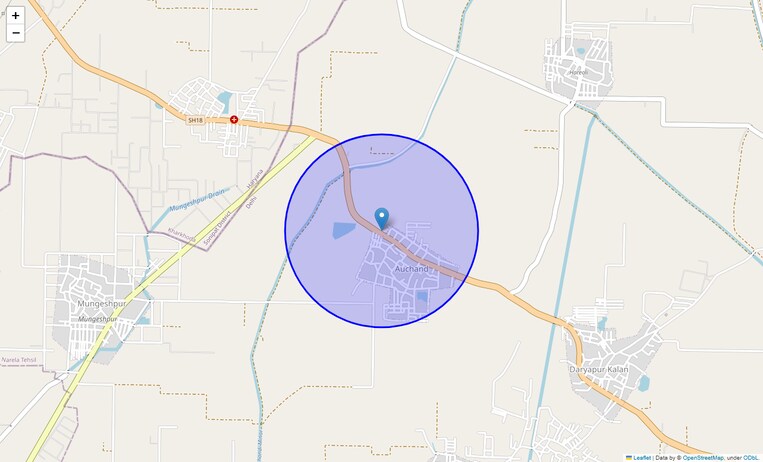 Location Map of Auchandi