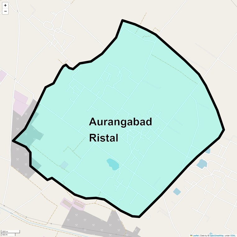 Location Map of Aurangabad Ristal