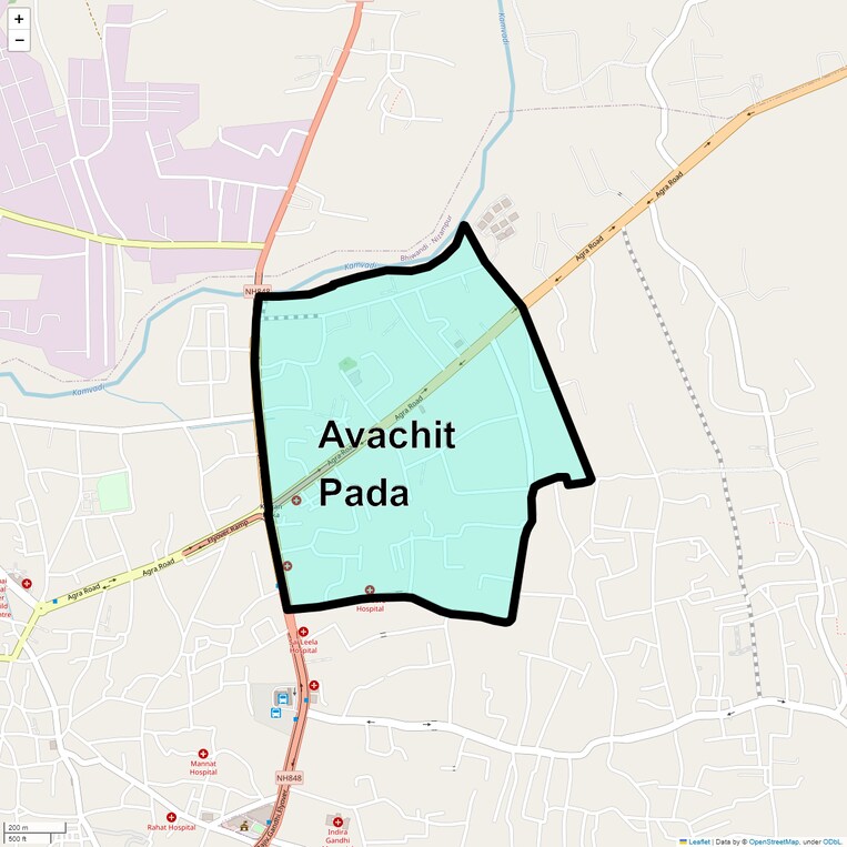 Location Map of Avachit Pada