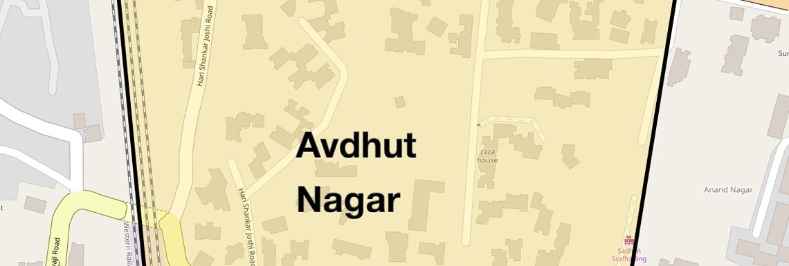 Location Map of Avdhut Nagar, Mumbai