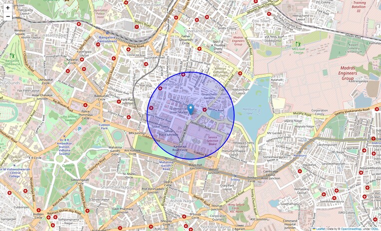 Location Map of Ayappa Garden