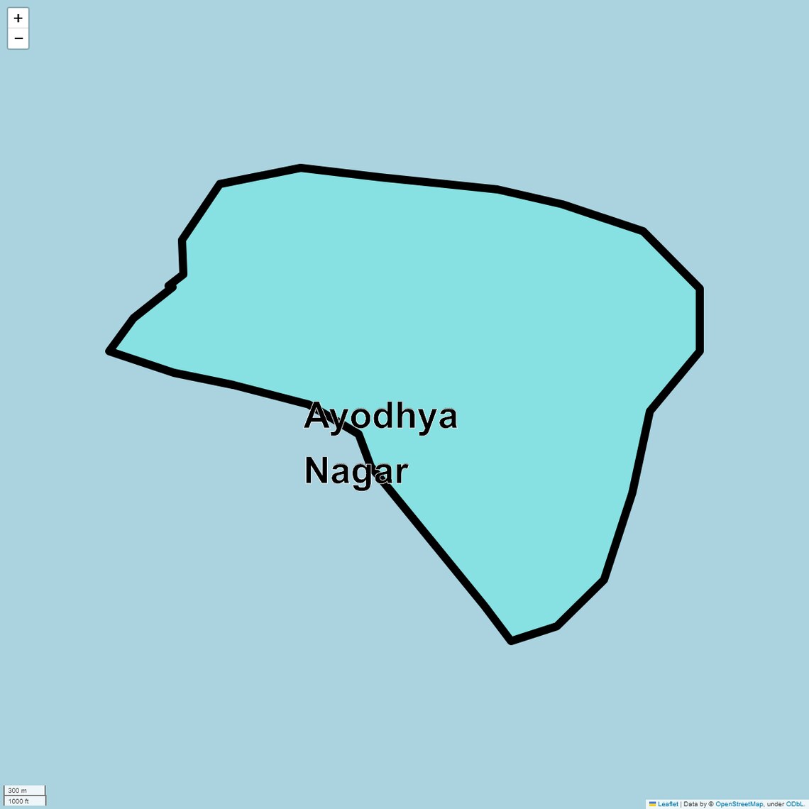 Location Map of Ayodhya Nagar, Bhopal