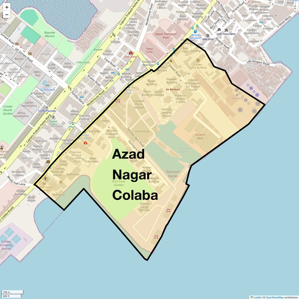 Check Time Travel of Azad Nagar Colaba, Mumbai