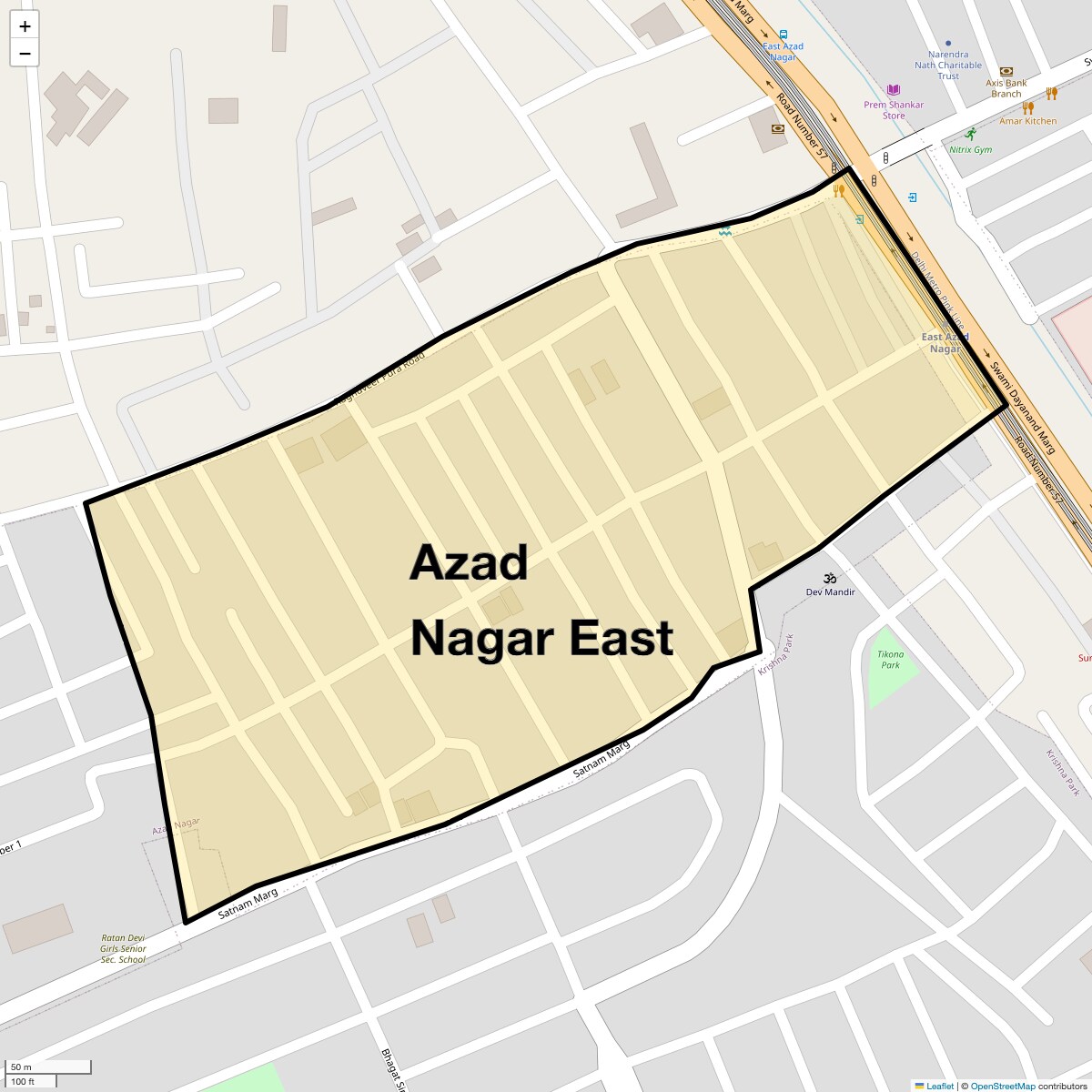 Check Time Travel of Azad Nagar East, Delhi