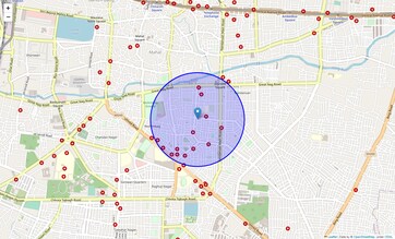 Location Map of Azamshah Layout, Nagpur