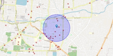 Location Map of Azamshah Layout, Nagpur