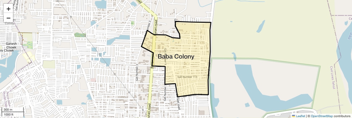 Baba Colony Map