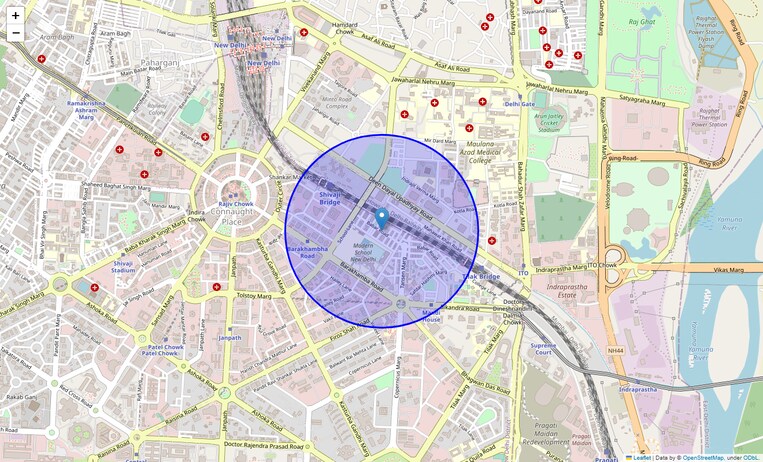 Location Map of Babar Road