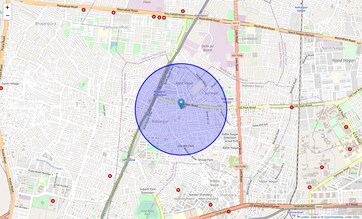 Location Map of Babarpur, Delhi
