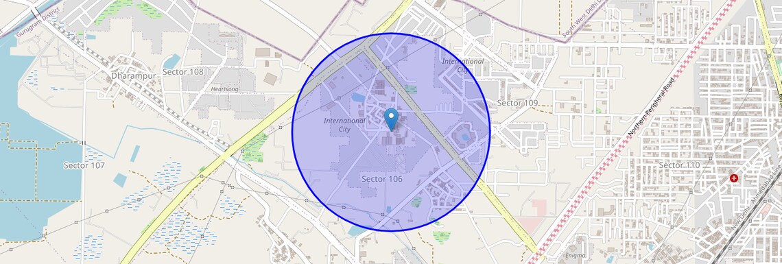 Location Map of Babupur Village, Gurgaon