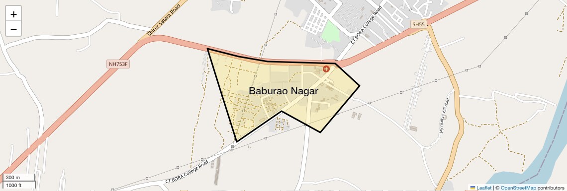 Location Map of Baburao Nagar, Pune