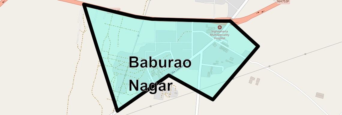 Location Map of Baburao Nagar, Pune