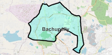 Location Map of Bachupally, Hyderabad
