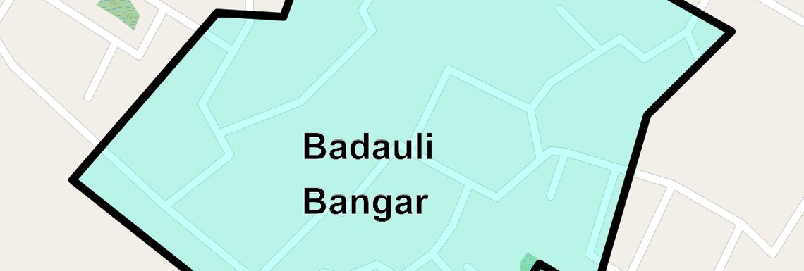 Location Map of Badauli Bangar, Noida