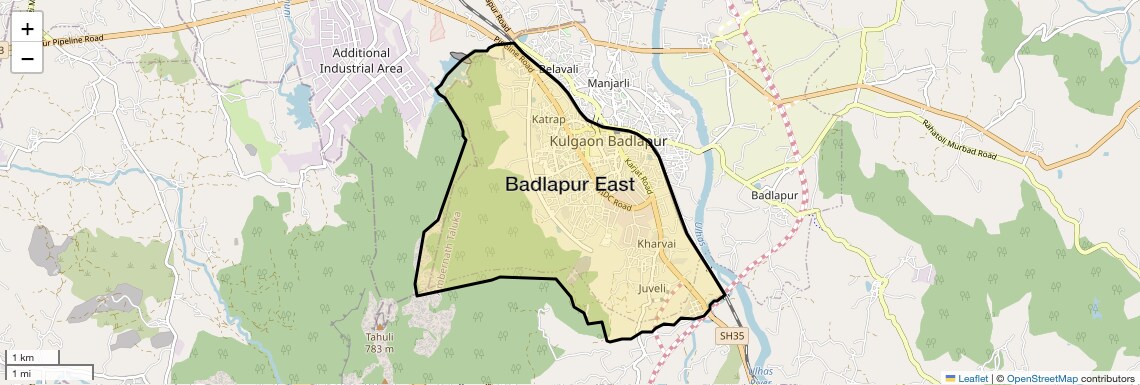 Badlapur East Map