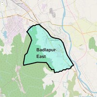 Location Map of Badlapur East, Thane