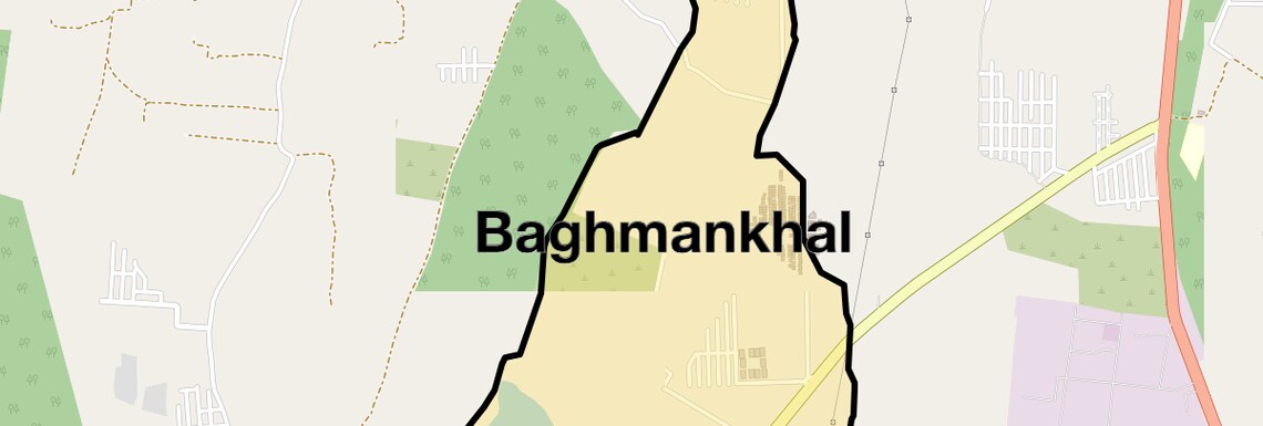 Location Map of Baghmankhal, Hyderabad