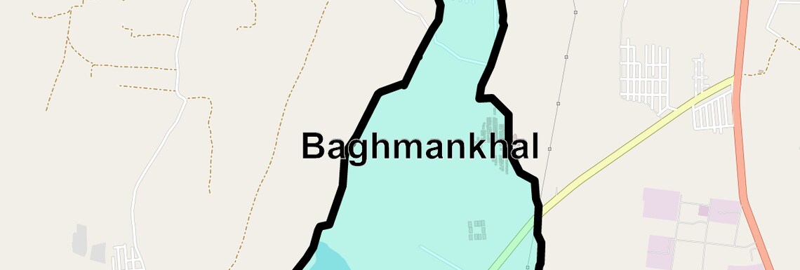 Location Map of Baghmankhal, Hyderabad