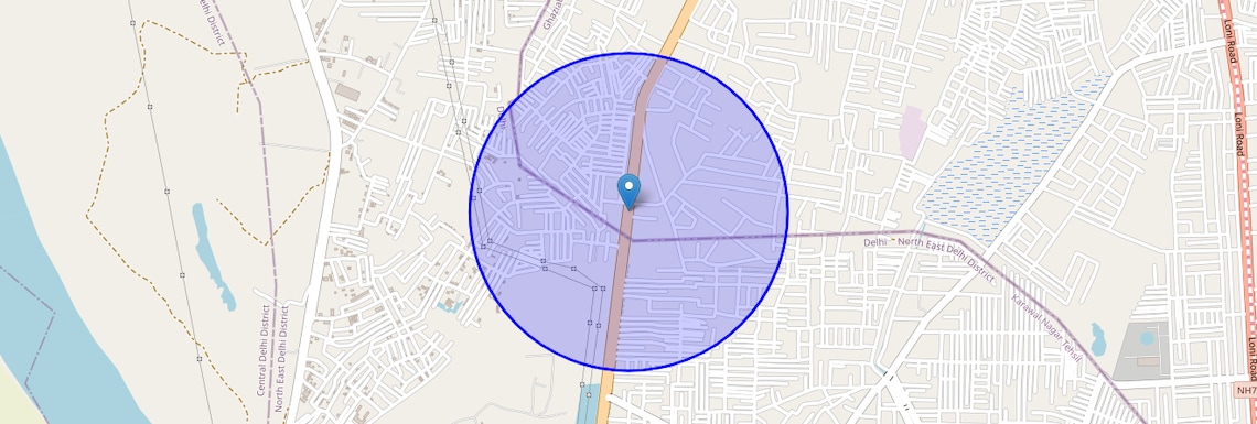 Location Map of Baghpat Road, Ghaziabad