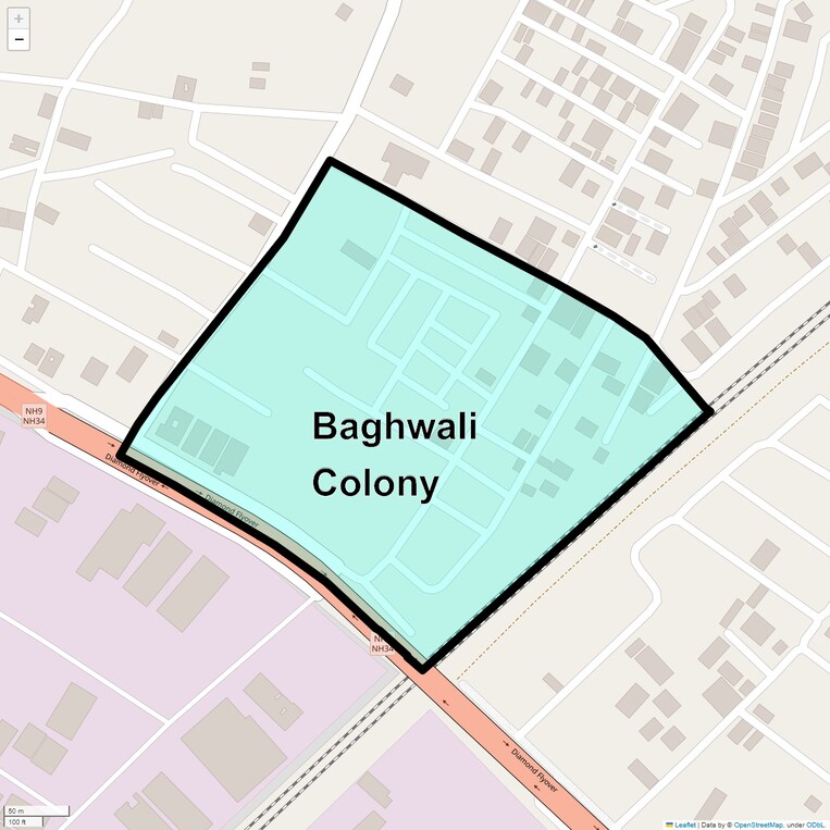 Location Map of Baghwali Colony